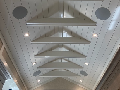 Vaulted ceiling after the conversion