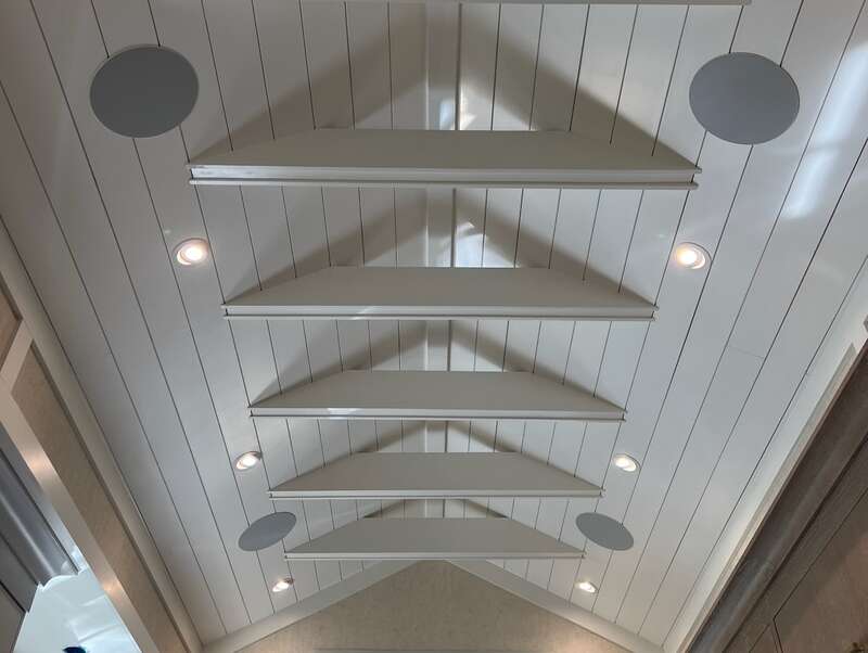 Vaulted ceiling after the conversion