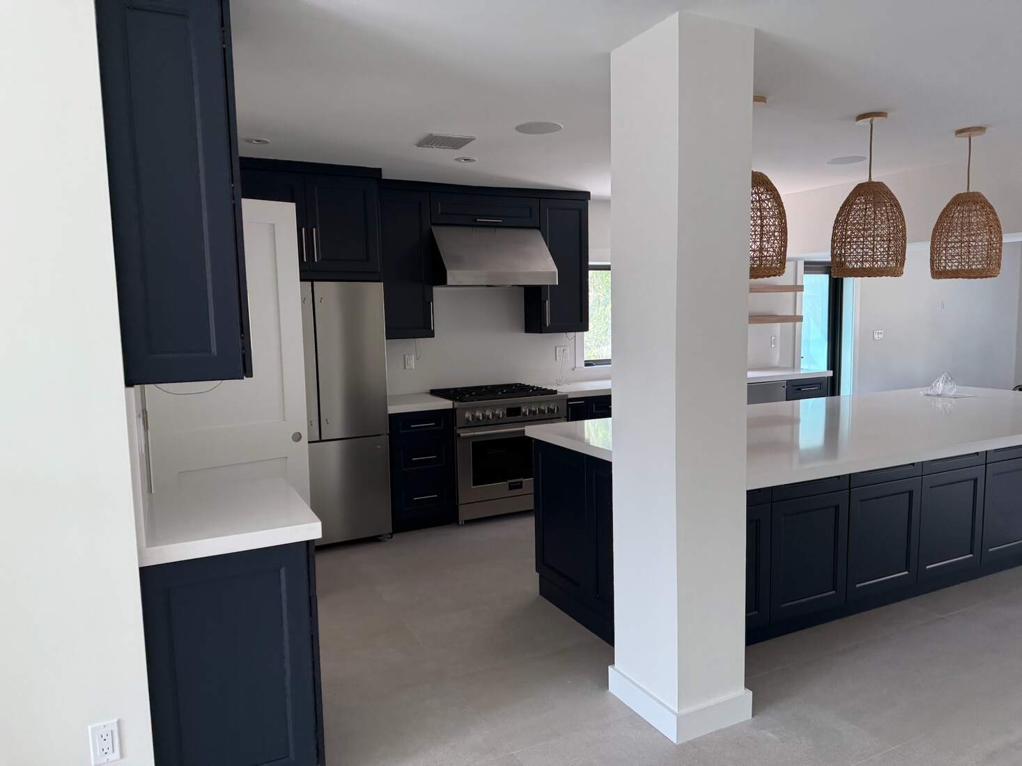 A finished kitchen remodel by A2 Construction
