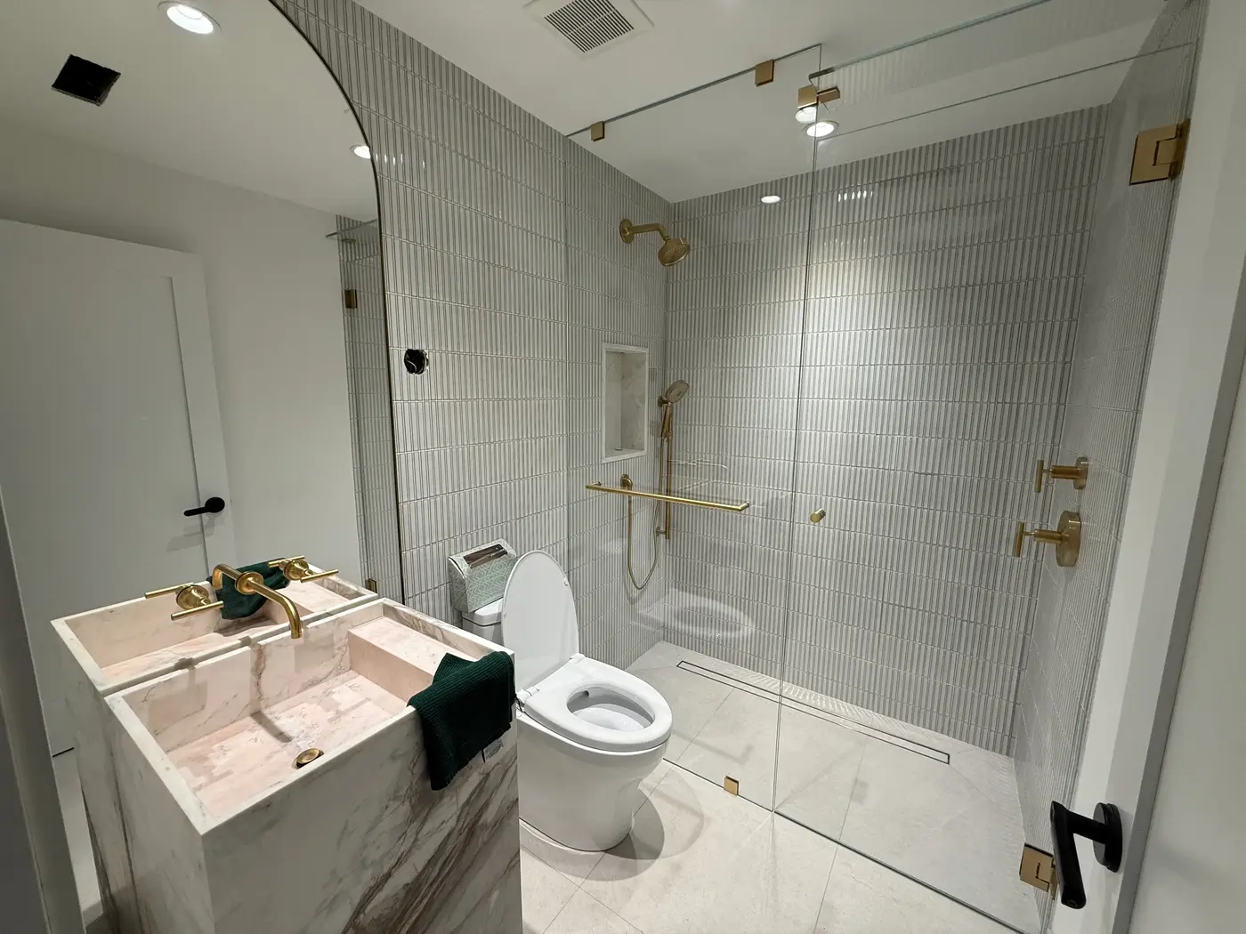 Finished bathroom remodel