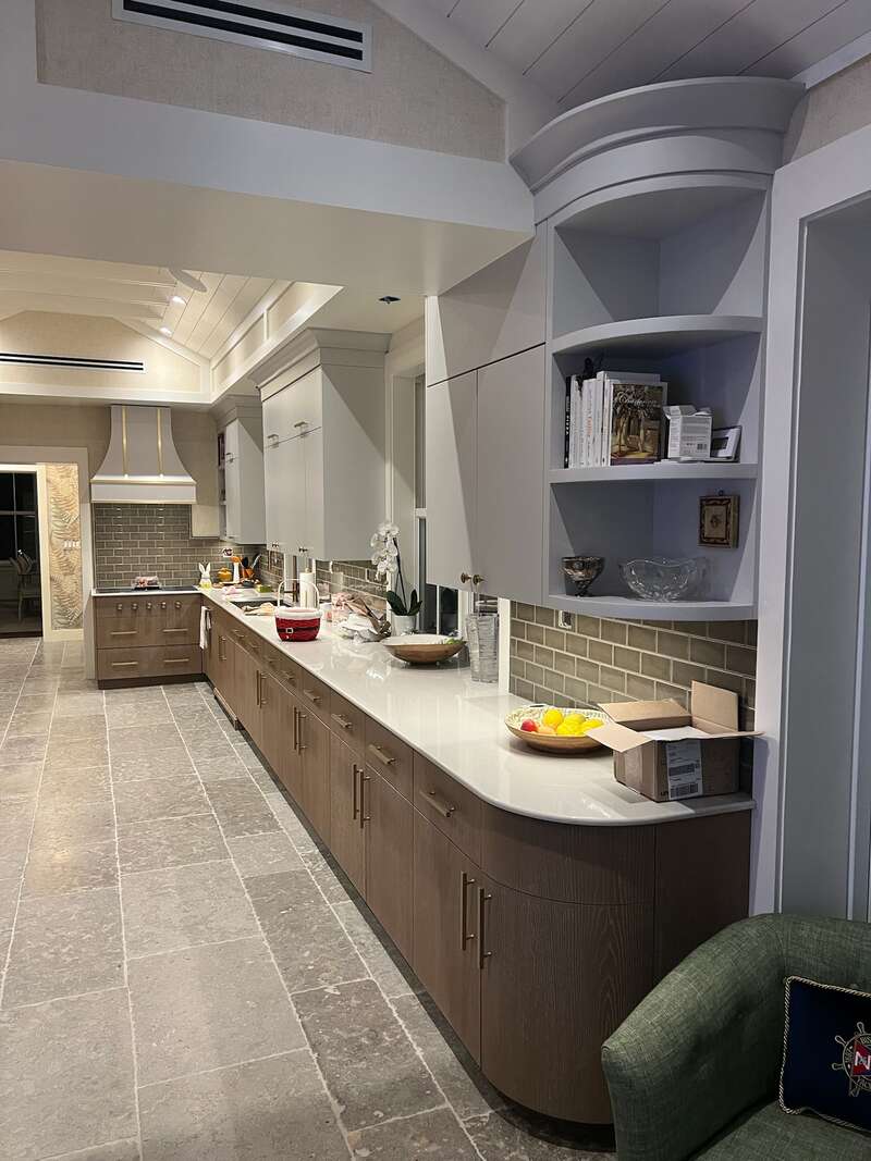 High-end kitchen with traditional style elements